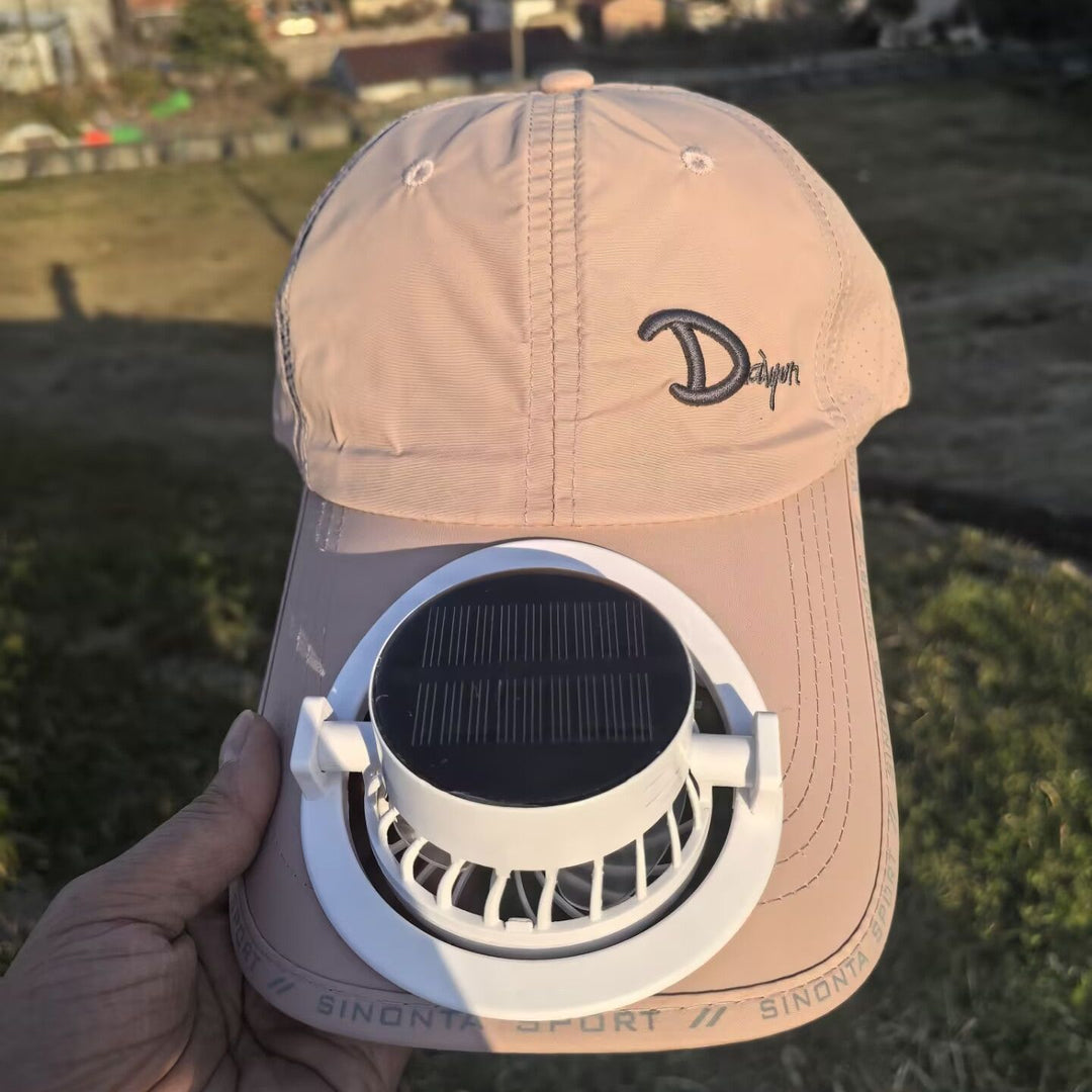 Multifunctional Basketball Cap with Removable Solar Fan and Adjustable Brim Bowlift