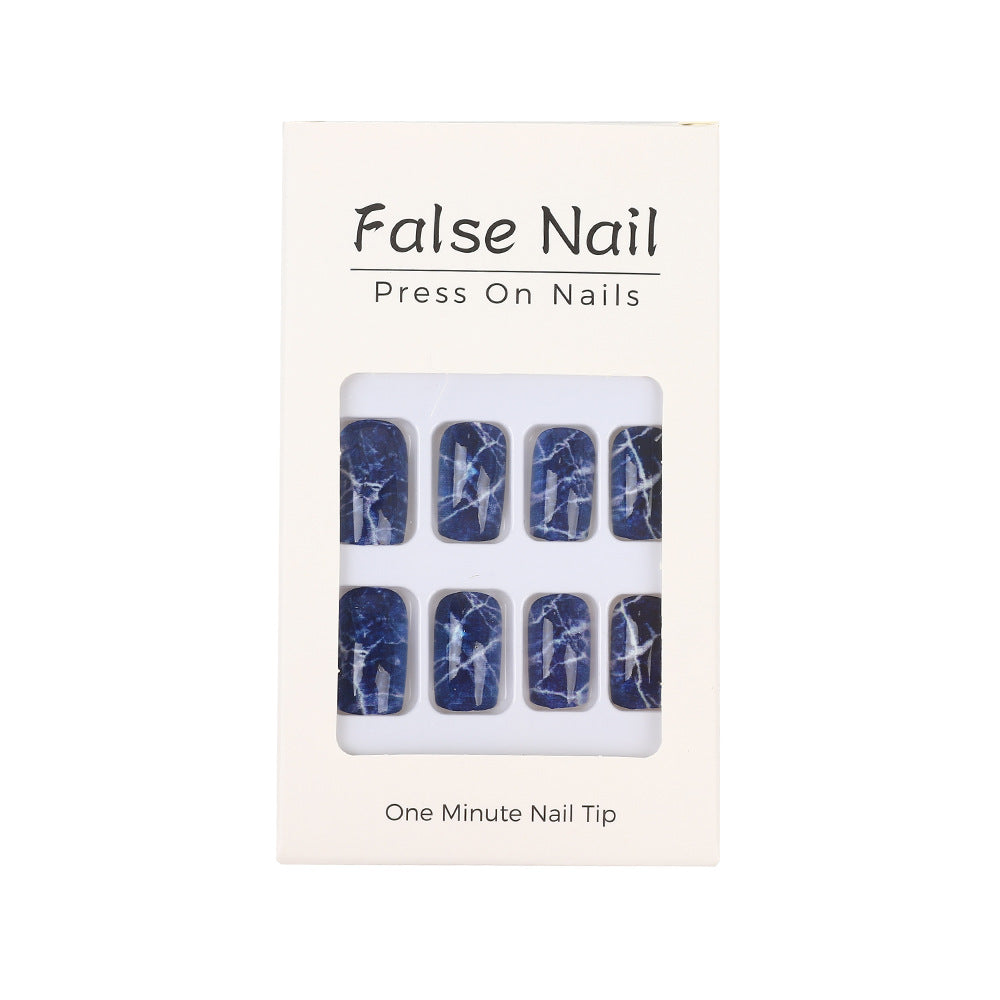 Artificial nails in elegant marble design Bowlift