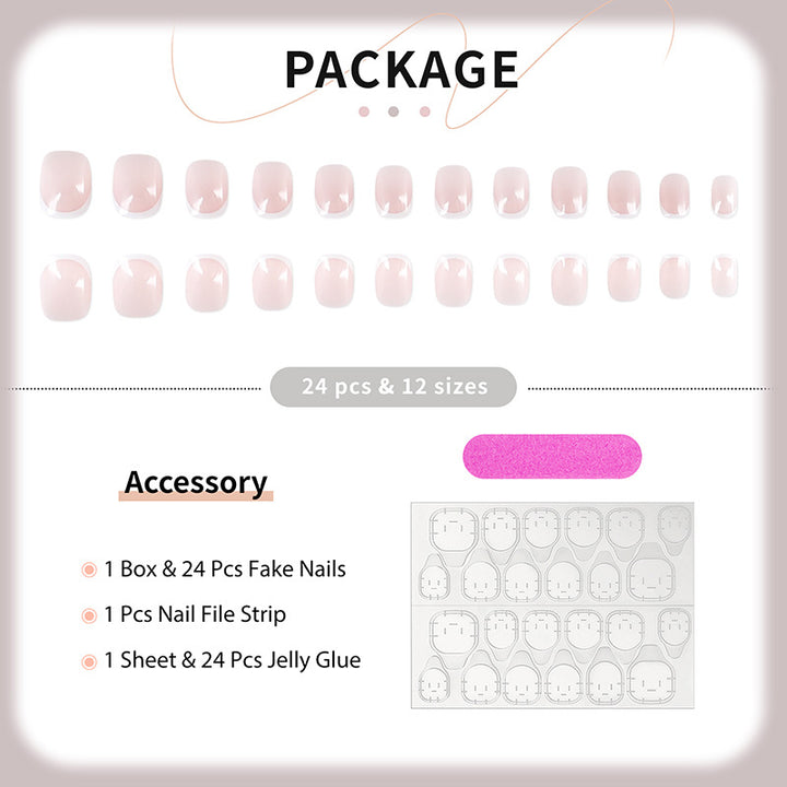 Premium Press-On Nail Set Bowlift