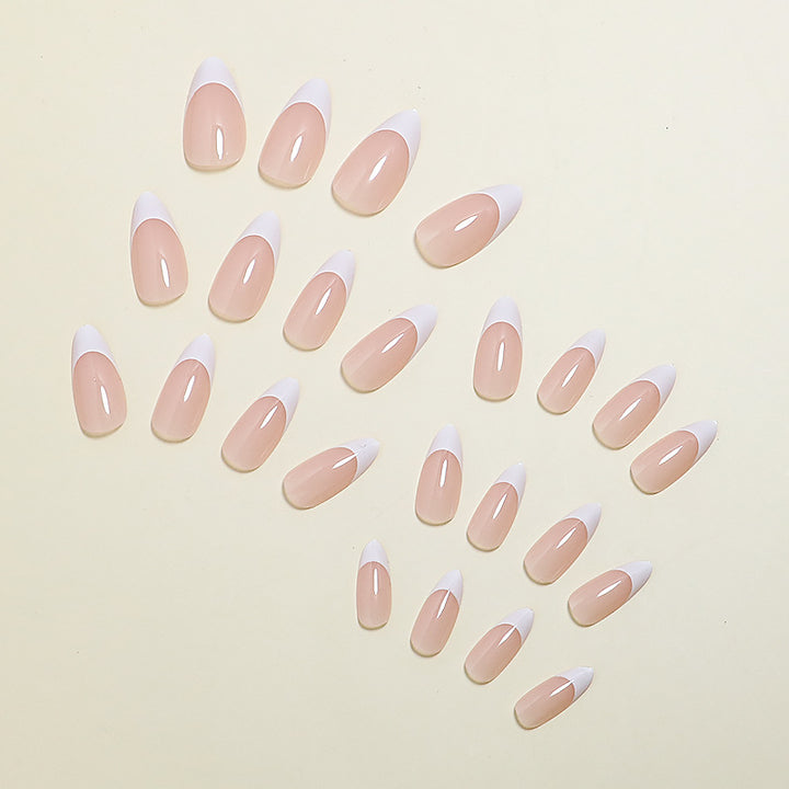 Elegant French Tip Press-On Nails Bowlift 1787224920