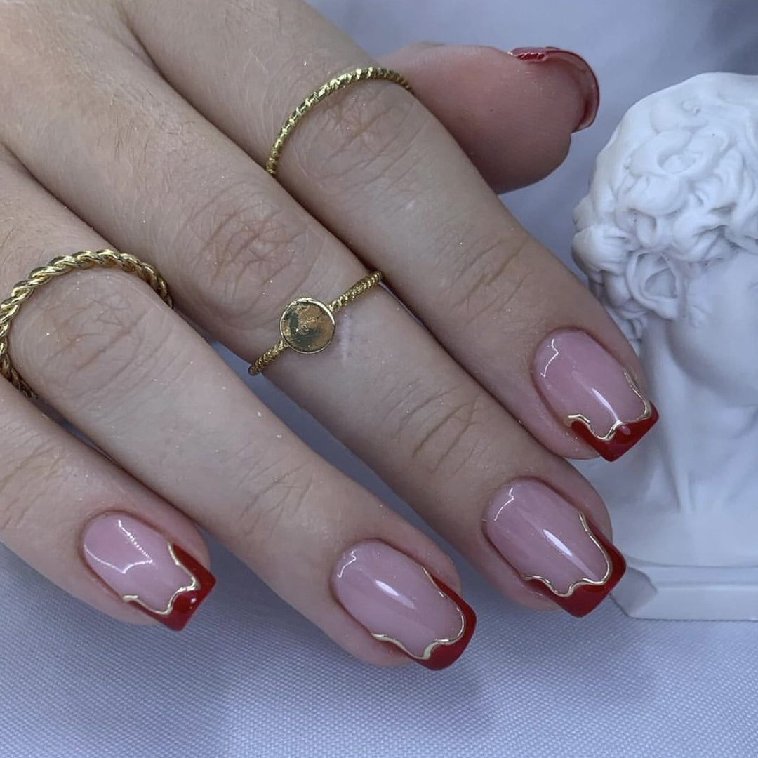 Elegant French Tip Acrylic Nail Art Extensions Bowlift