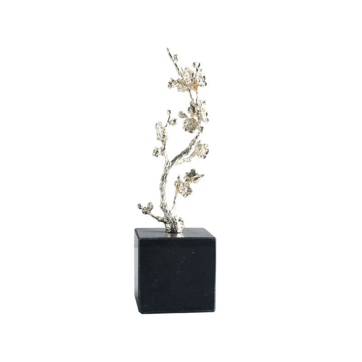 Artistic Silver Blossom Tree Sculpture