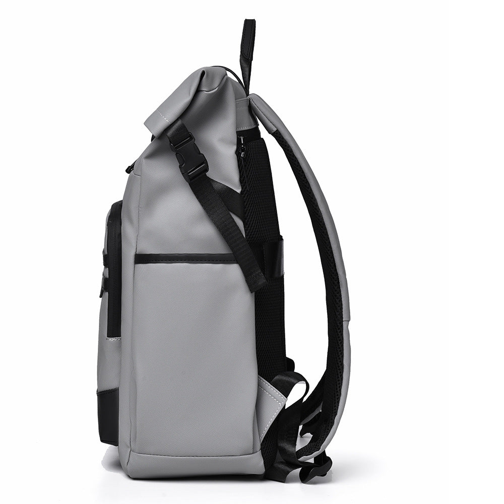 Stylish Roll-Top Travel Backpack Bowlift