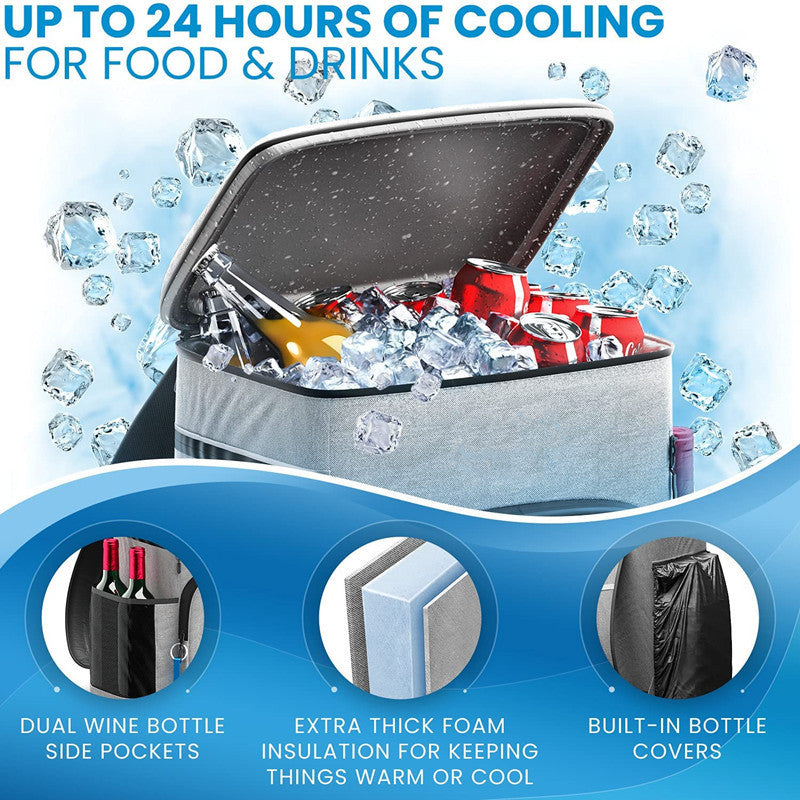 Insulated Multi-Functional Cooler Backpack Bowlift