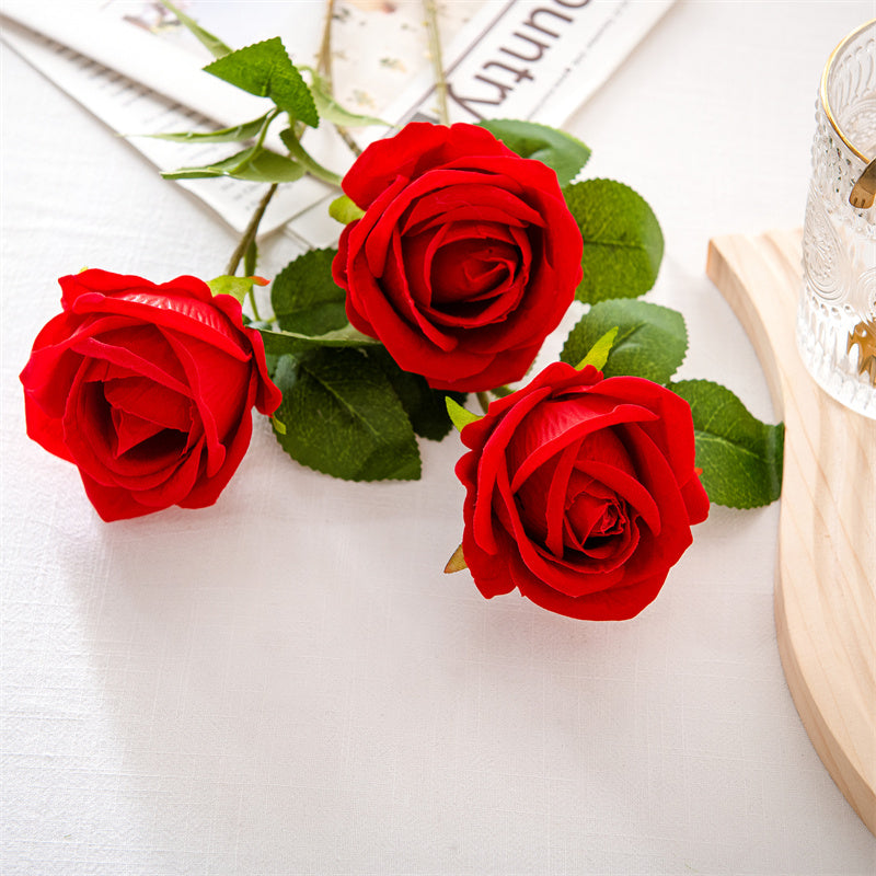 Realistic Elegant Rose Stem