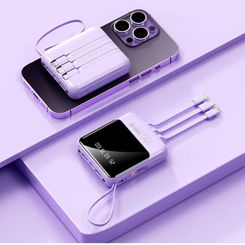 Power bank with multifunctional charging cable Bowlift