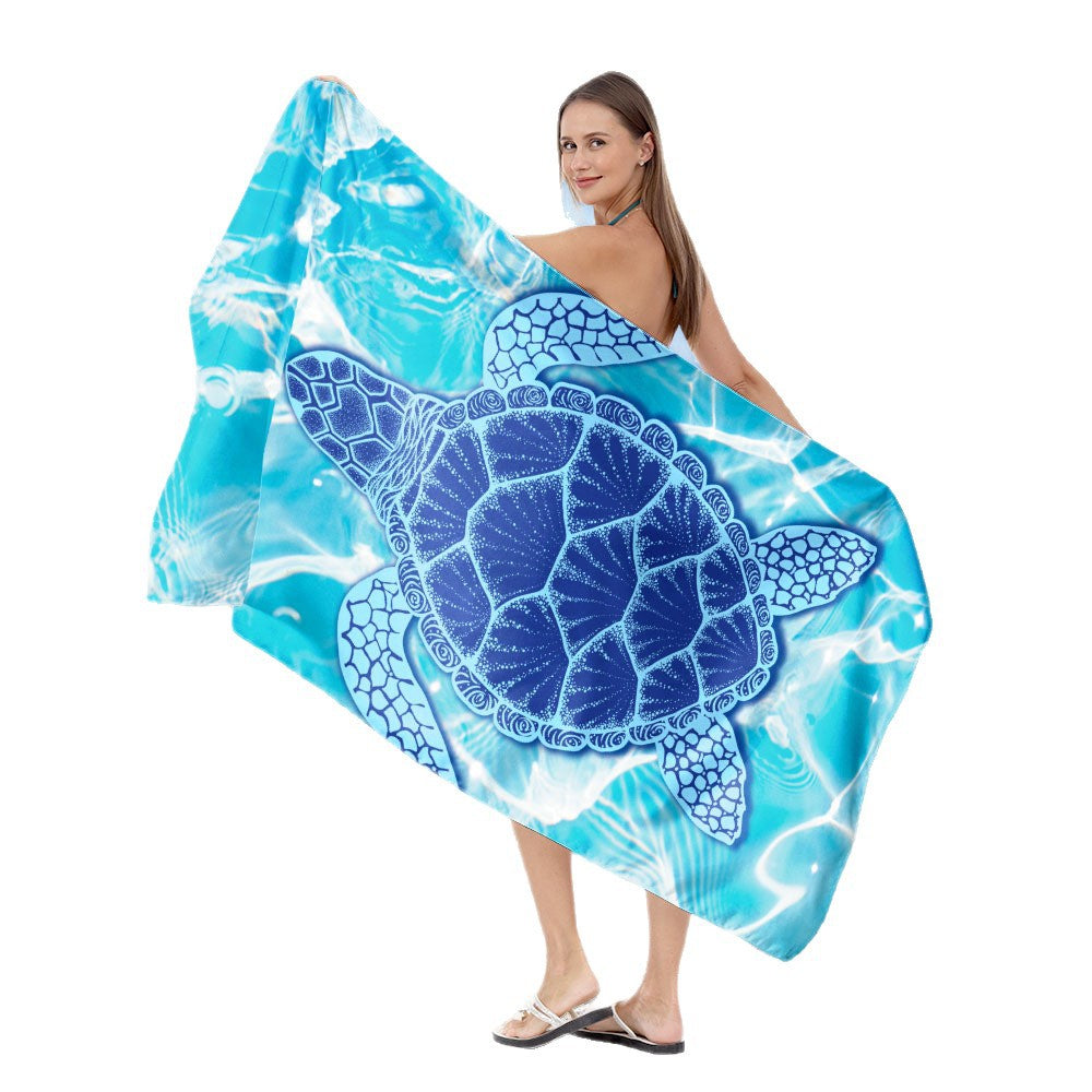 Beach towel with artistic mandala design Bowlift