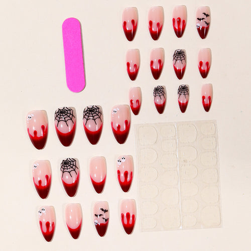 Gothic-Themed Bloody Nail Art Extensions Bowlift