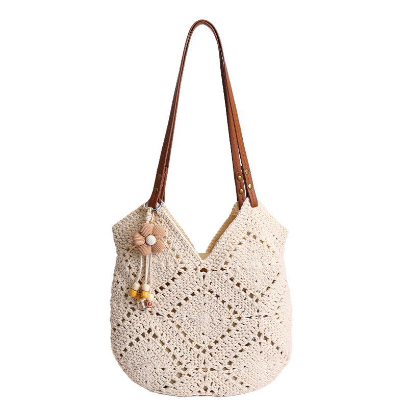 Handcrafted Macrame Shopper Bag Bowlift