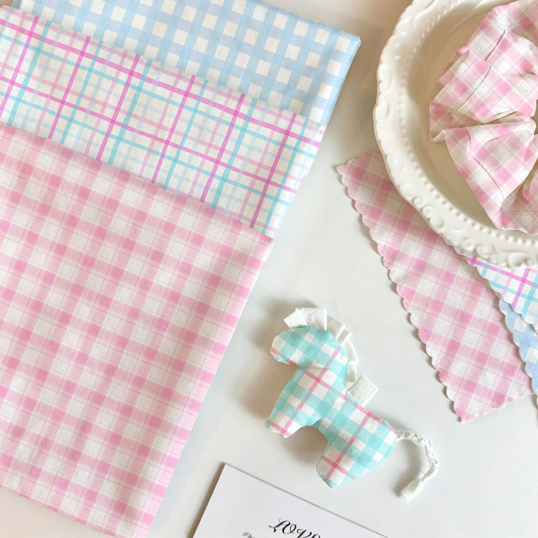 Cute Gingham Pattern Notebook Cover