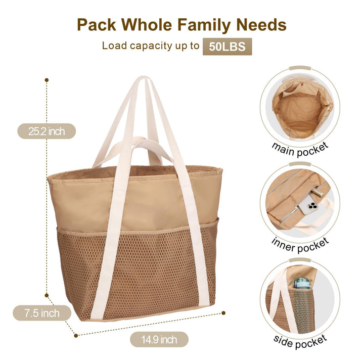 Multifunctional shopping bag with mesh fabric Bowlift