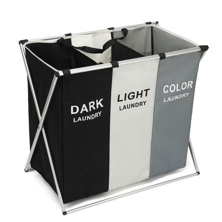 Laundry separation system with three compartments Bowlift