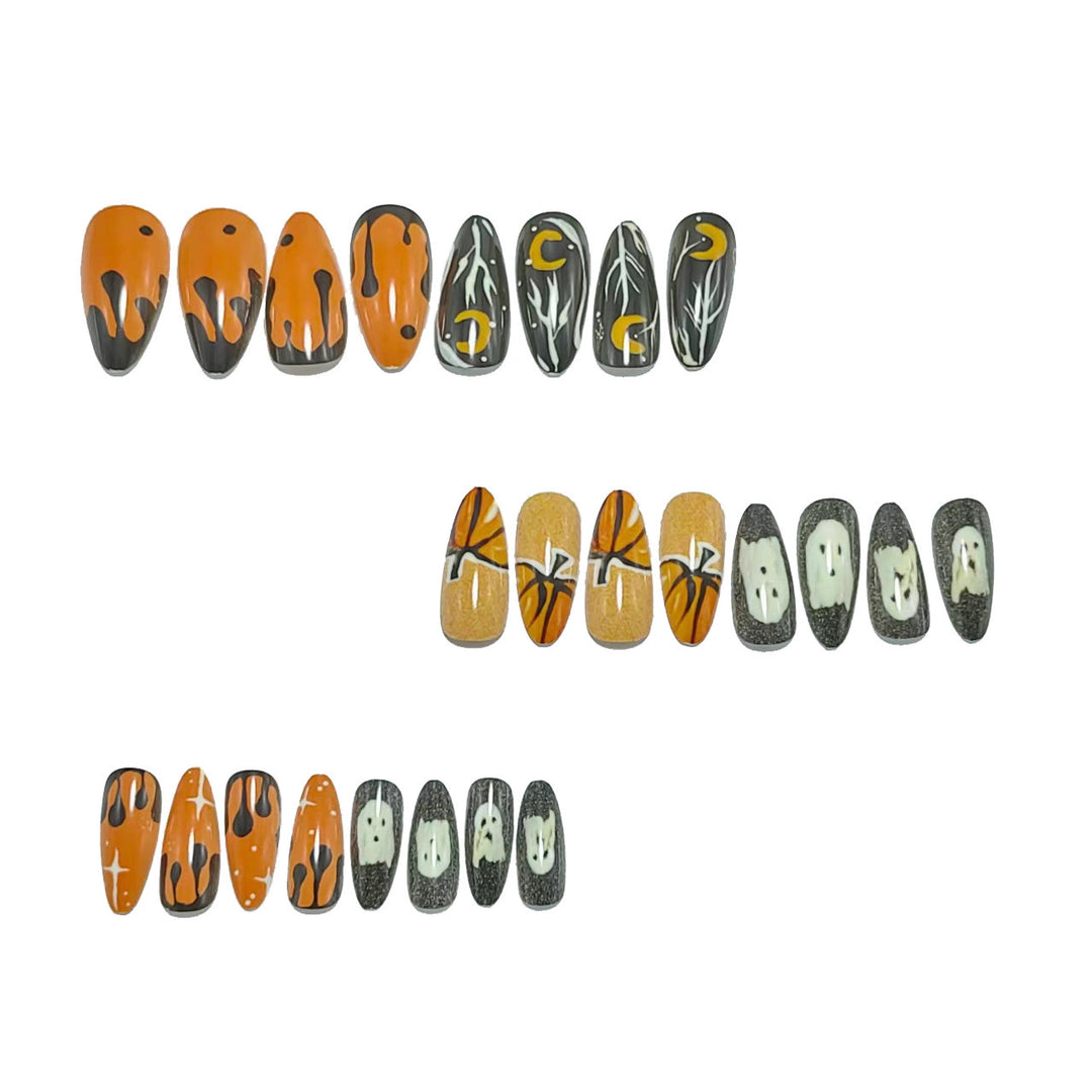 Artificial nails with creative Halloween design Bowlift