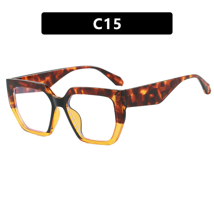 Women's geometric glasses in stylish tortoiseshell pattern Bowlift