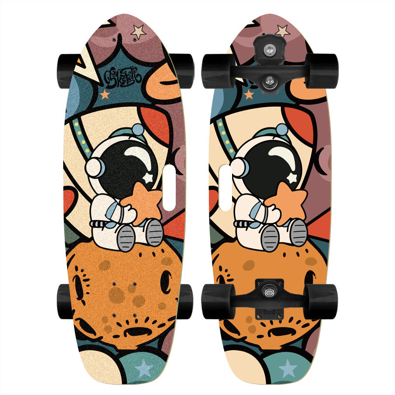 Skateboard with Custom Cartoon Design Bowlift
