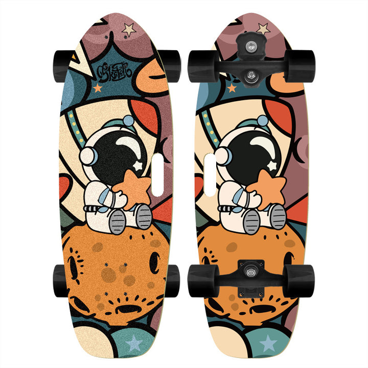Skateboard with Custom Cartoon Design Bowlift