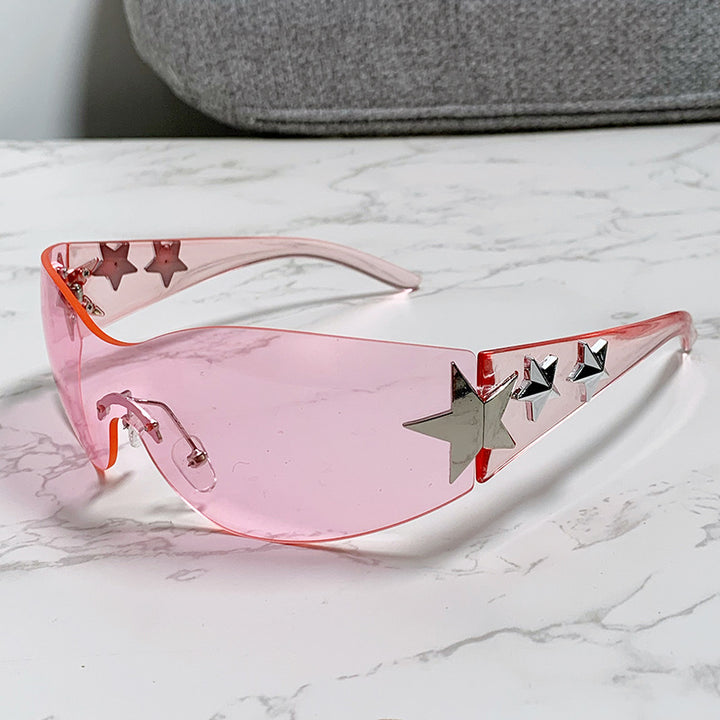 Ladies futuristic sunglasses with striking design and fashionable accents Bowlift