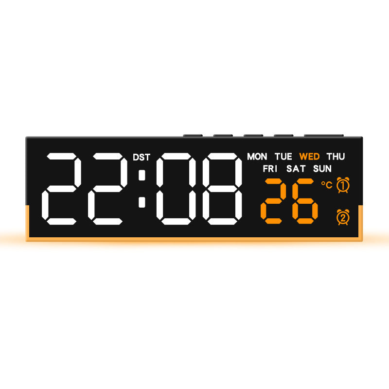 Alarm clock with digital display and temperature display Bowlift