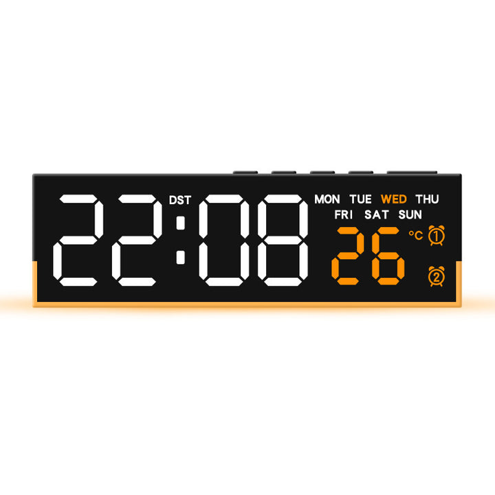 Alarm clock with digital display and temperature display Bowlift