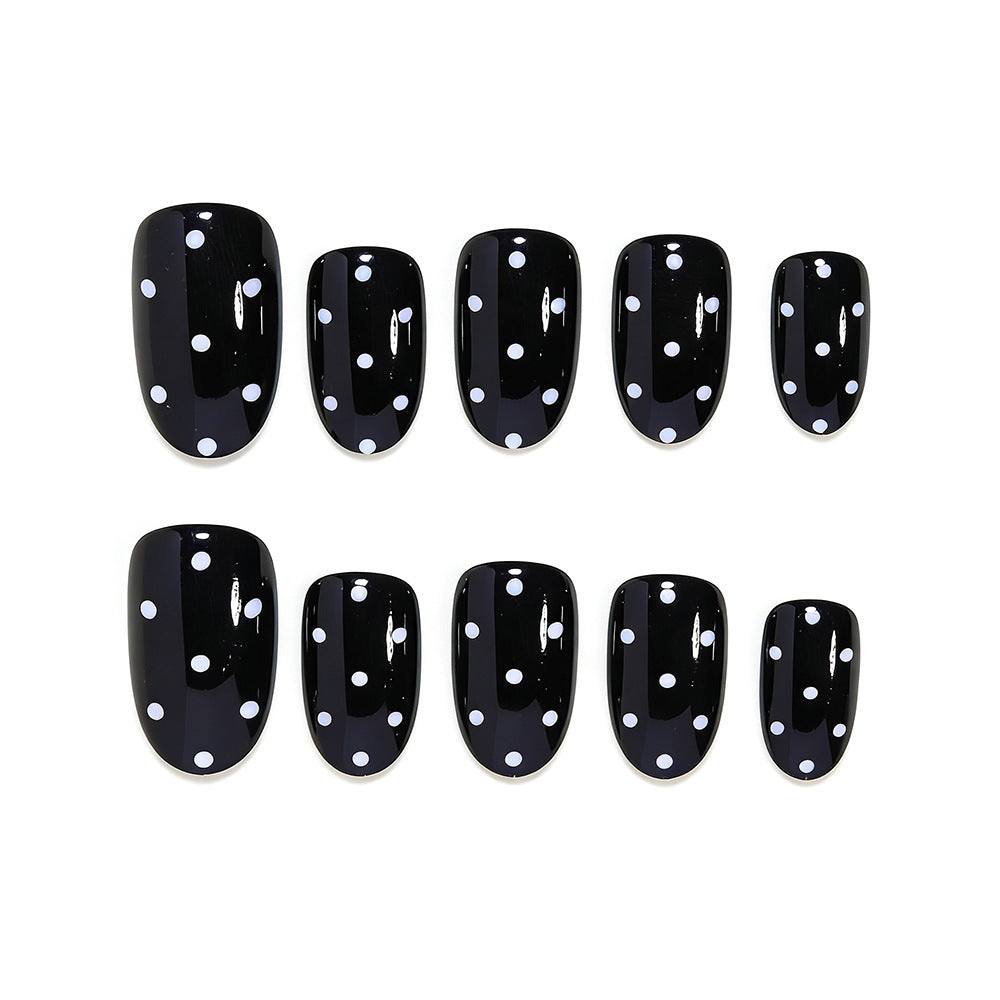 Polka Dot Press-On Nail Set Bowlift