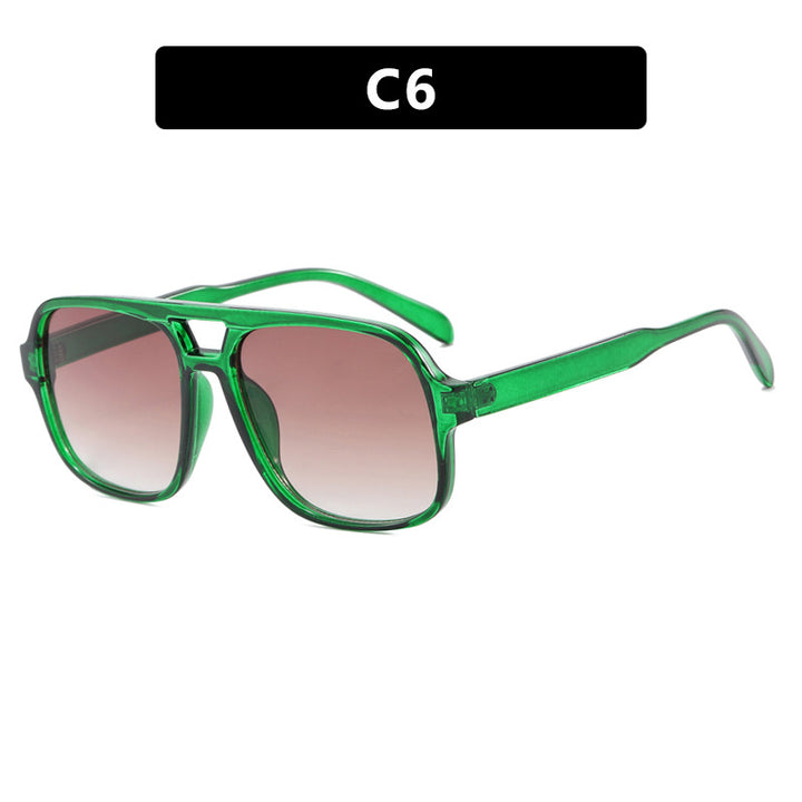 Women's modern square sunglasses with stylish transparent frame Bowlift