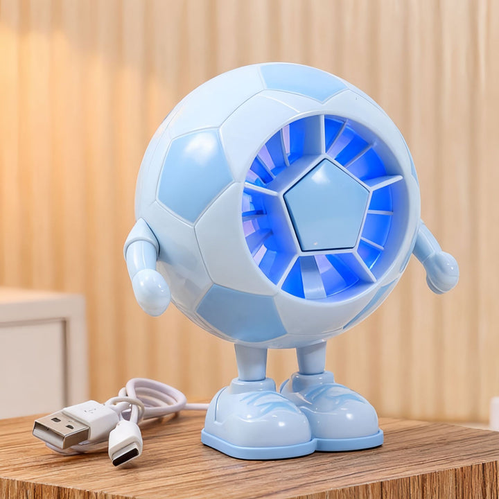 Women Creative Table Fan in Soccer Motif Bowlift