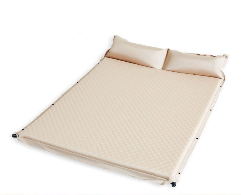 outdoor foldable camping and picnic mat with inflatable cushioned edge and waterproof base Bowlift