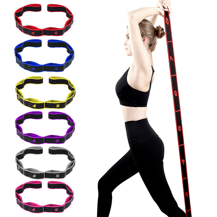 Numbered Multi-Loop Resistance Hip and Glute Training Band Bowlift