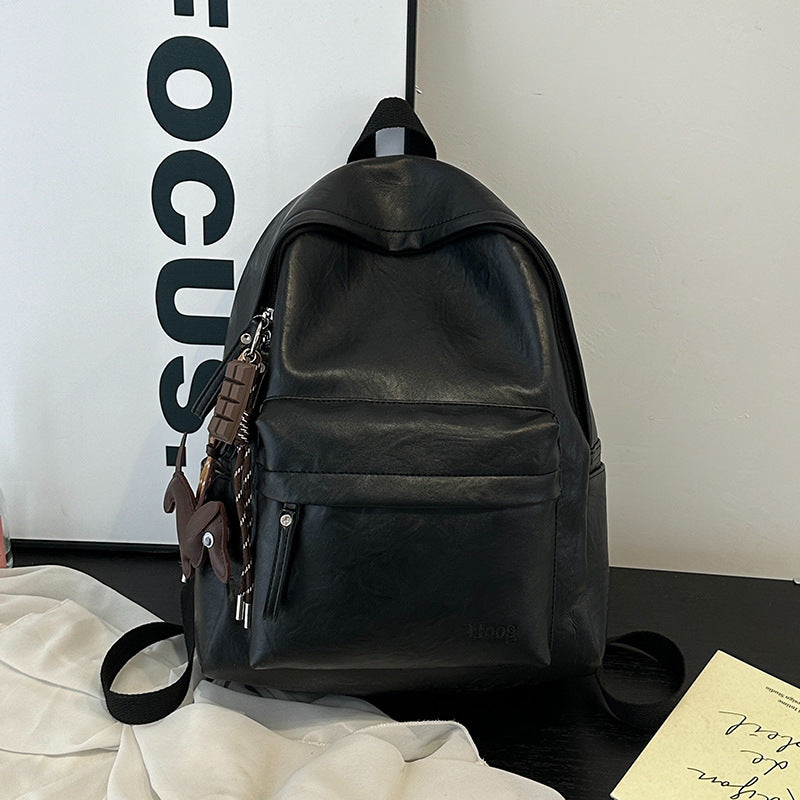 Elegant Casual Leather Backpack