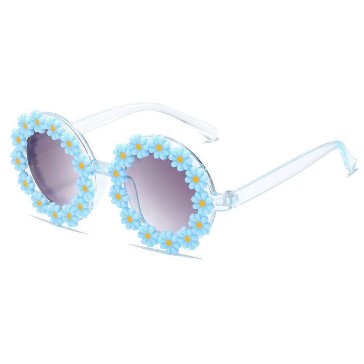 Women stylish sunglasses with floral applications Bowlift