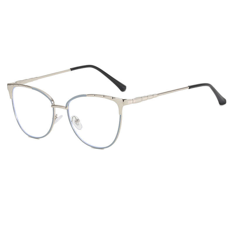 Ladies Cat-Eye Glasses with Fine Metal Accents Bowlift