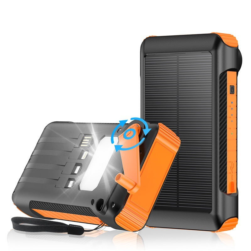 Solar Charger with Integrated Flashlight Bowlift