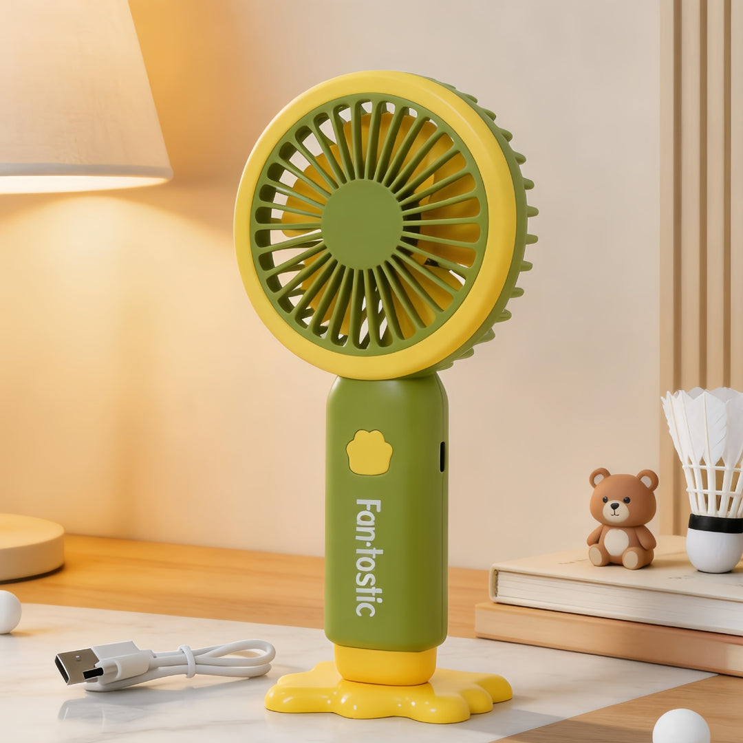 Women's Portable Mini Fan with Spray Function and USB Charging Option Bowlift