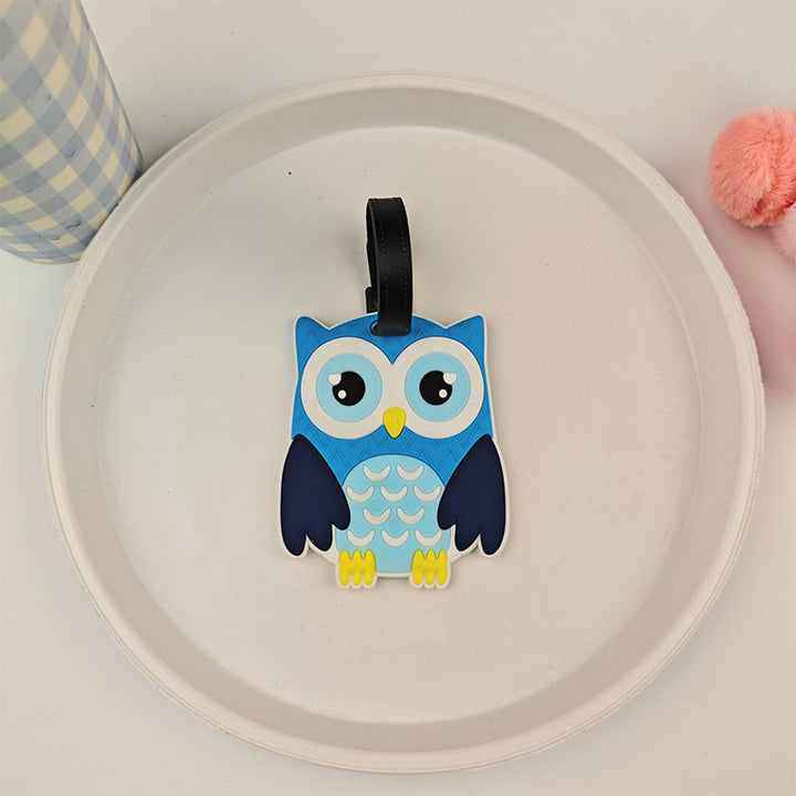 Unisex suitcase tag in owl design Bowlift