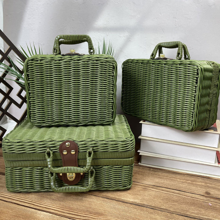 Ladies Rattan Handbag Bowlift
