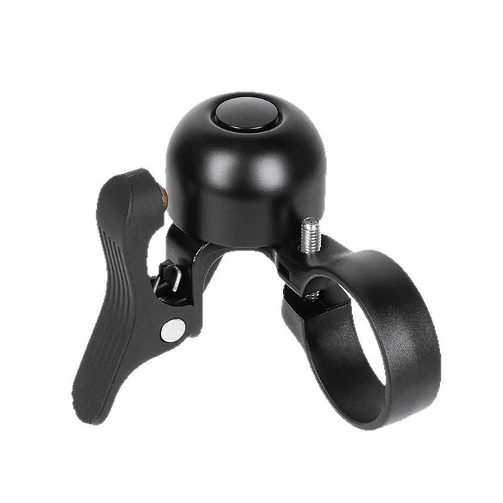 compact bicycle handlebar bell with quick release clamp and ergonomic thumb lever Bowlift