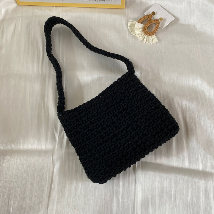 Coarse mesh shoulder bag Bowlift