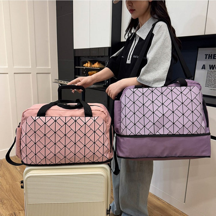 Reflective Pattern Travel Duffle Bag