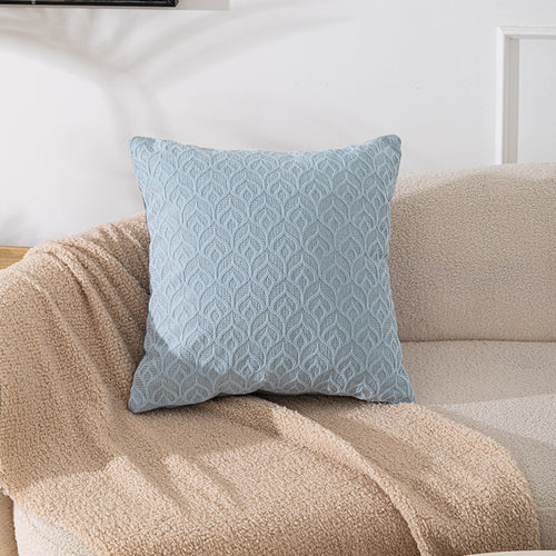 Textured Leaf Pattern Decorative Cushion