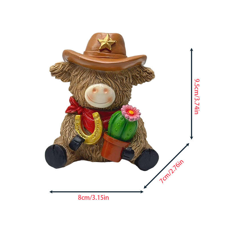 Decorative Cowboy Figure Bowlift