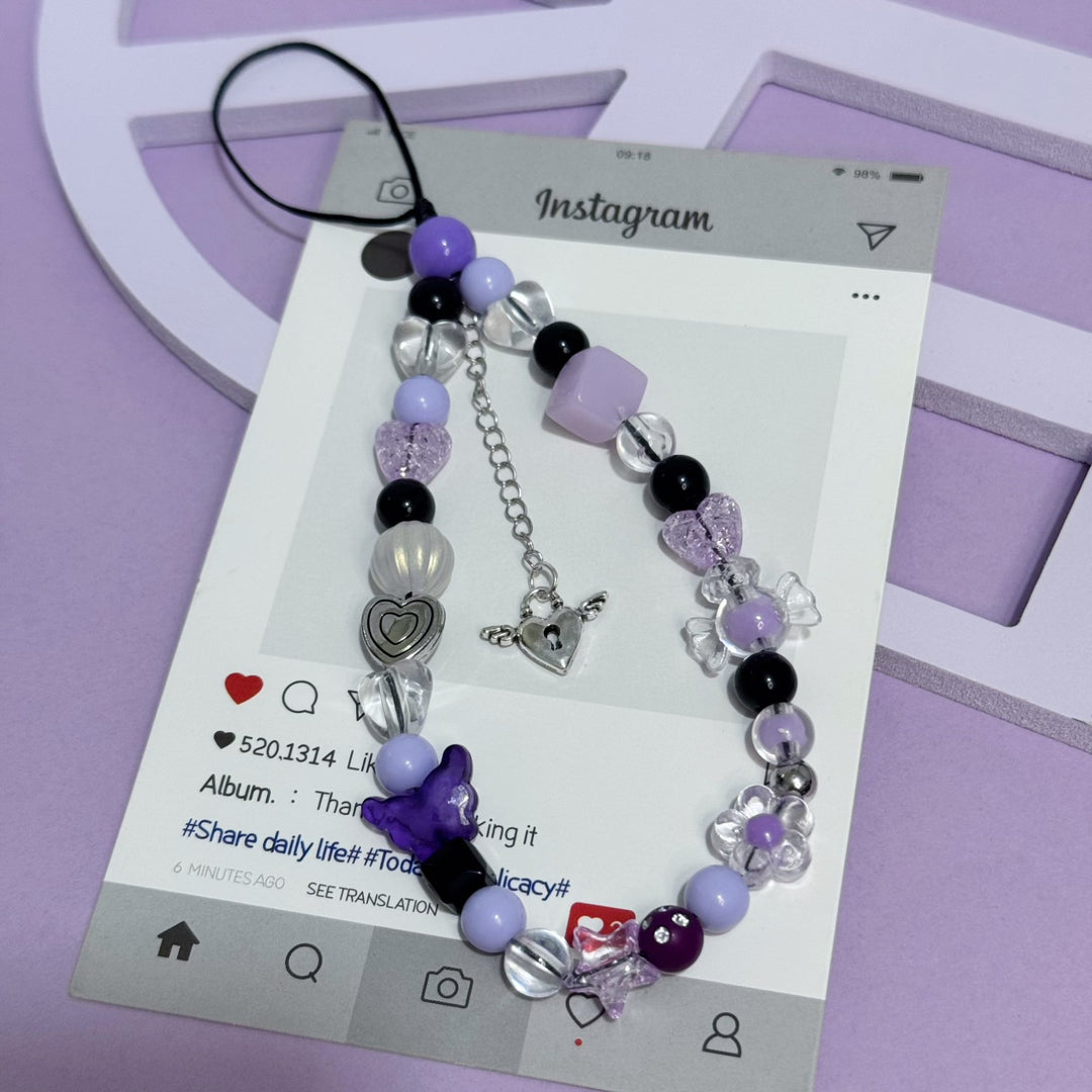 Adjustable Beaded Charm Bracelet Bowlift