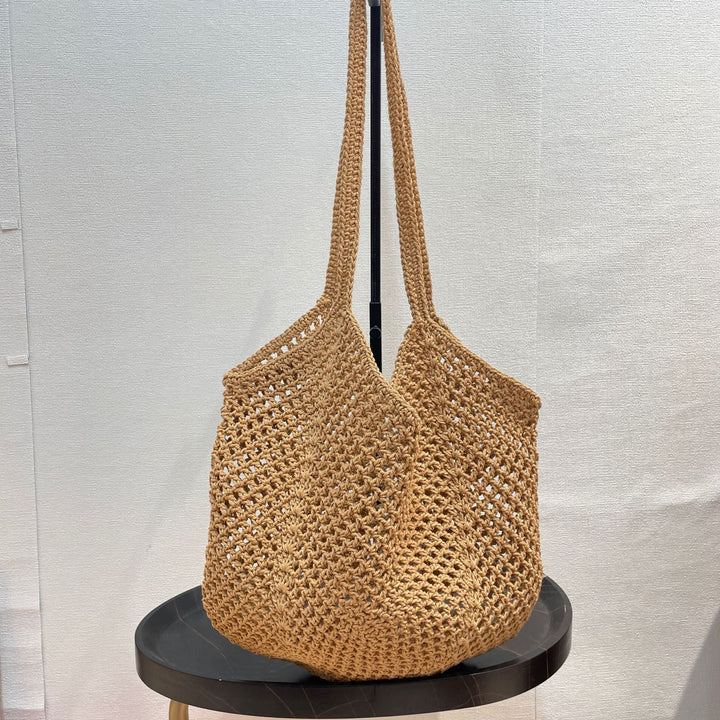 Hand-knotted tote bag in modern net design Bowlift