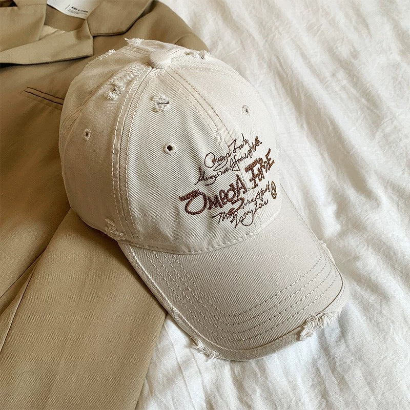 Vintage Distressed Cotton Baseball Hat