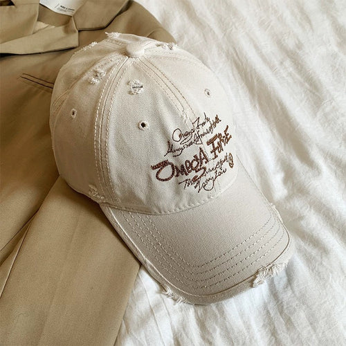 Vintage Distressed Cotton Baseball Hat