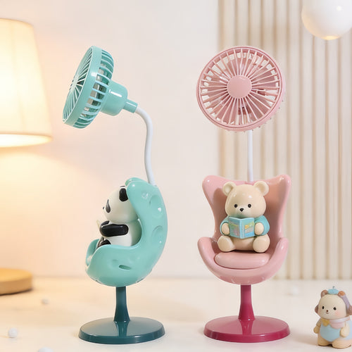 Creative USB Desktop Fan with Animal Design Bowlift