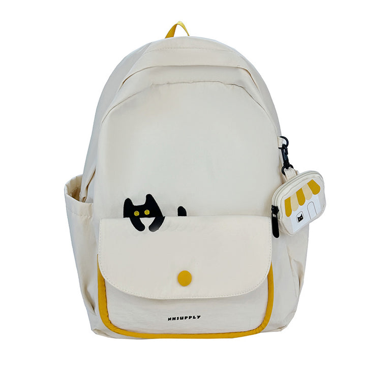 Playful backpack with cat design and versatile compartments Bowlift