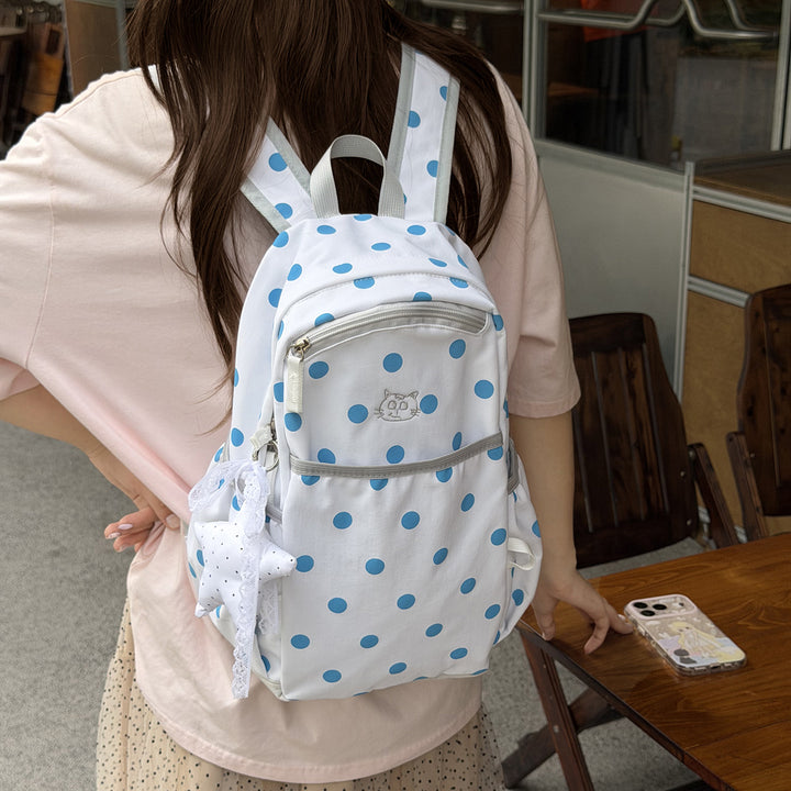 Playful Dotted Backpack Bowlift