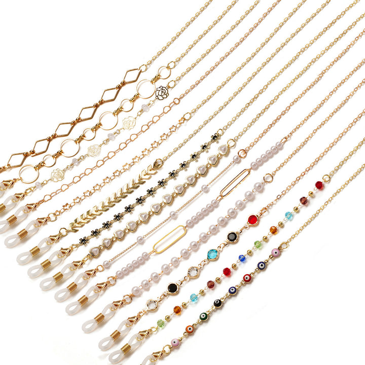 Multifunctional Beaded Eyewear Chain Bowlift