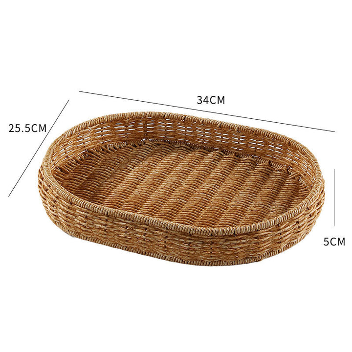 Handwoven Decorative Serving Tray Bowlift 1783754312