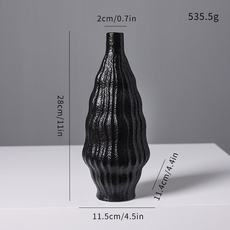 Textured Ceramic Decorative Vase